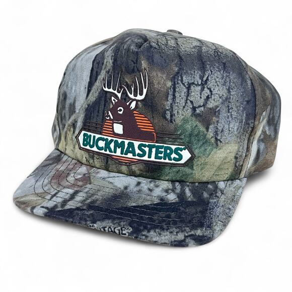 Vintage Buckmasters RealTree Camo Snapback Trucker Hat Deer Buck Hunting USA - Picture 4 of 13